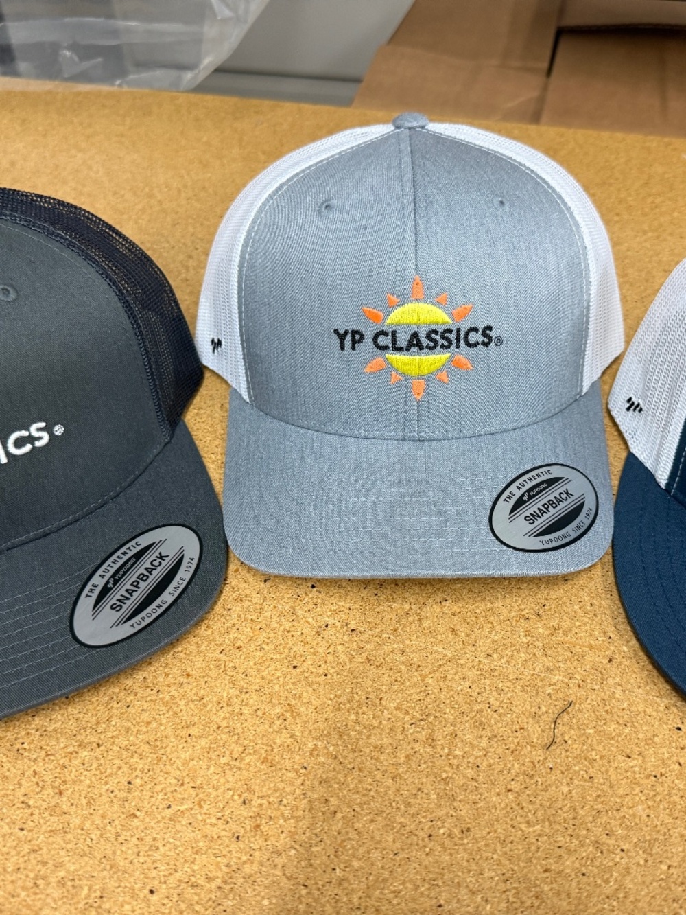 Yupoong snap back hats